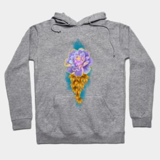 Flower bloom, blue variant Hoodie